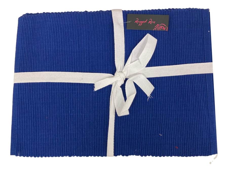 Ragged Rose Royal Blue Placemats
