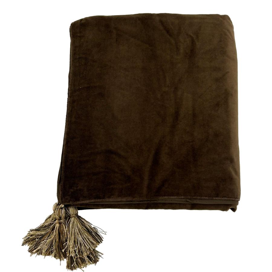 ragged rose Tanya Brown Velvet Throw