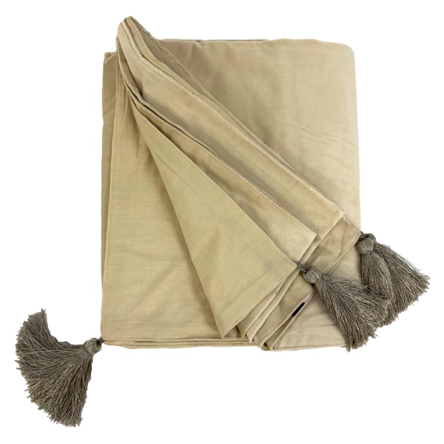 Ragged Rose Tanya Cream Velvet Throw