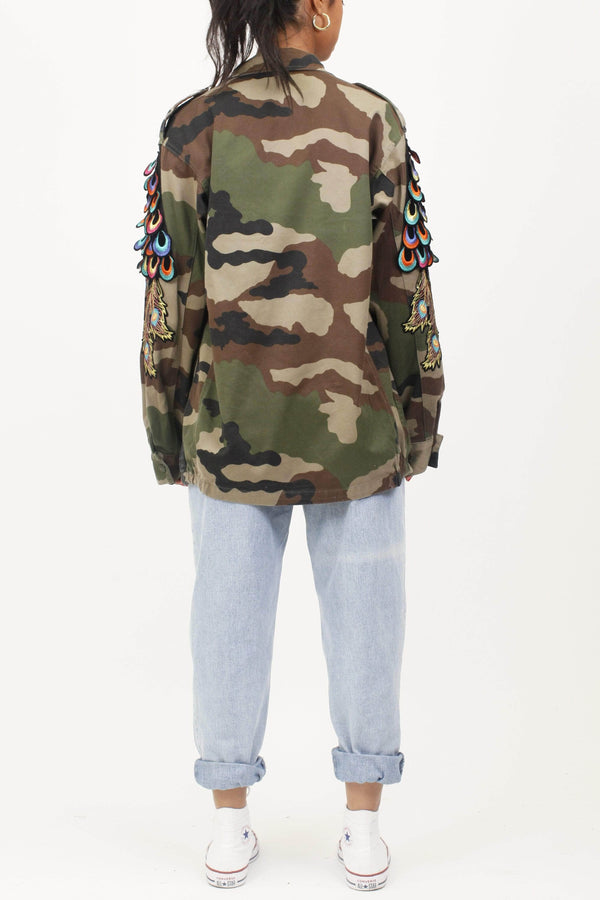 Ragyard Evergreen - Camo Psychedelic Peacock Patch F2 Jacket