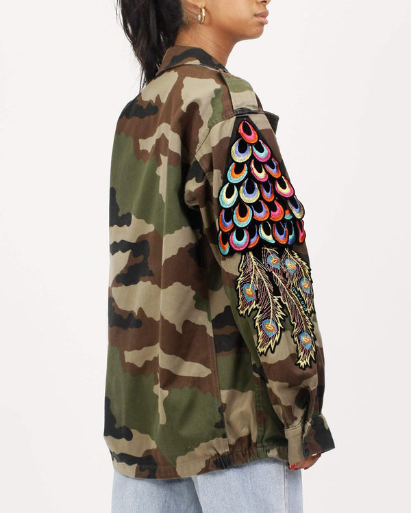 ragyard Evergreen - Camo Psychedelic Peacock Patch F2 Jacket