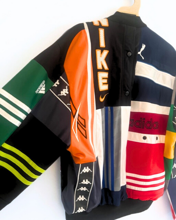 Ragyard ONE OFF BOMBER Jacket Made From Vintage Sportswear Panelling