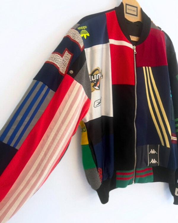 Ragyard ONE OFF BOMBER Jacket Made From Vintage Sportswear Panelling