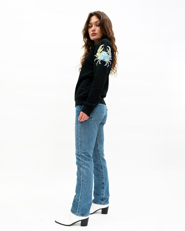 Ragyard Evergreen - Black Crab Patch Sweatshirt