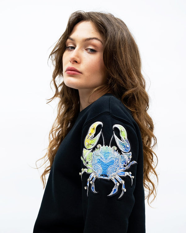 ragyard Evergreen - Black Crab Patch Sweatshirt