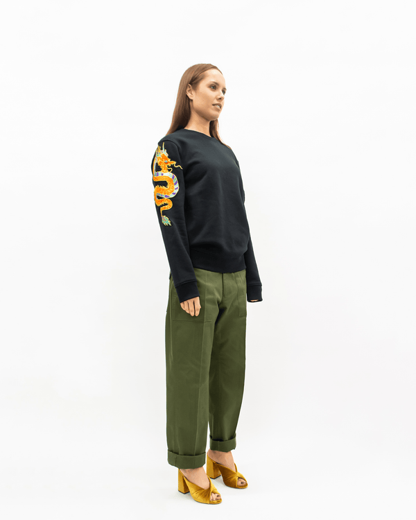 Ragyard Evergreen - Black Dragon Patch Sweatshirt