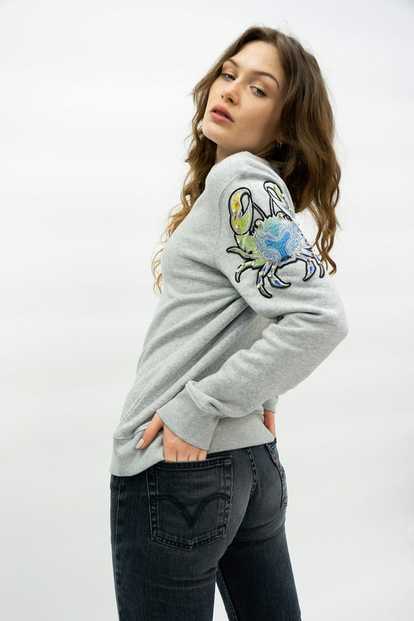 Ragyard Evergreen - Grey Crab Patch Sweatshirt