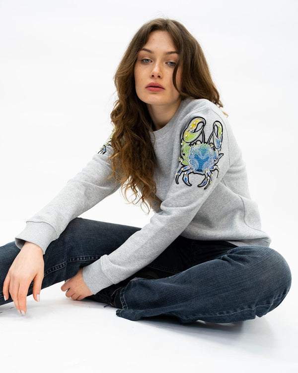 ragyard Evergreen - Grey Crab Patch Sweatshirt