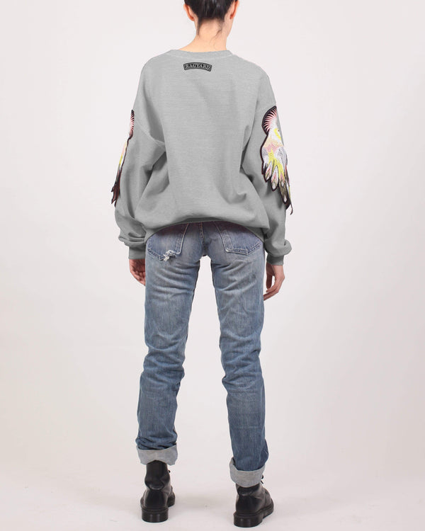Ragyard Evergreen - Grey Parrot Patch Sweatshirt