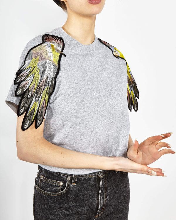 Ragyard Evergreen - Grey Parrot Patch T-Shirt