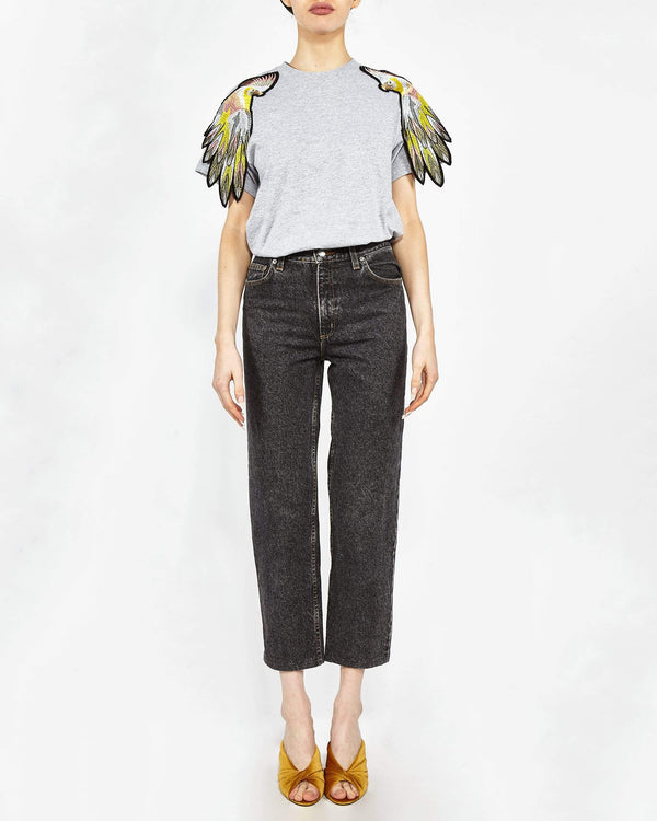 ragyard Evergreen - Grey Parrot Patch T-Shirt