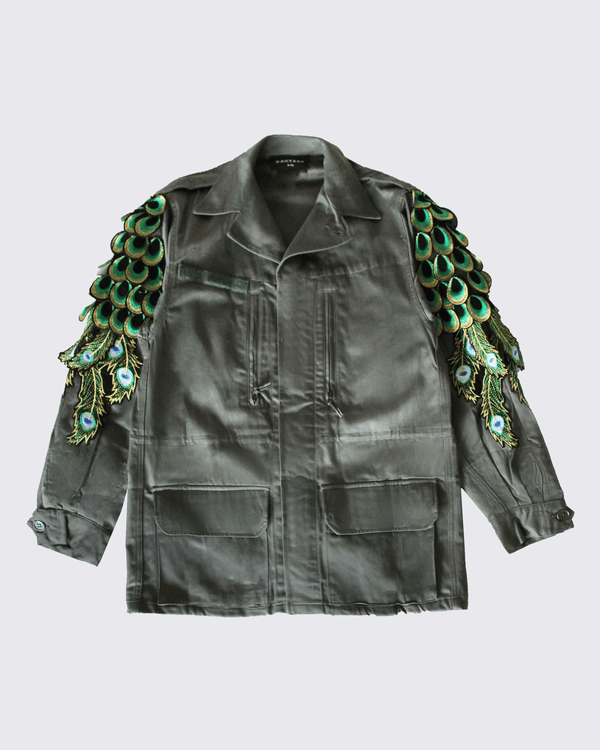 Ragyard Evergreen - Khaki Peacock Patch F2 Jacket