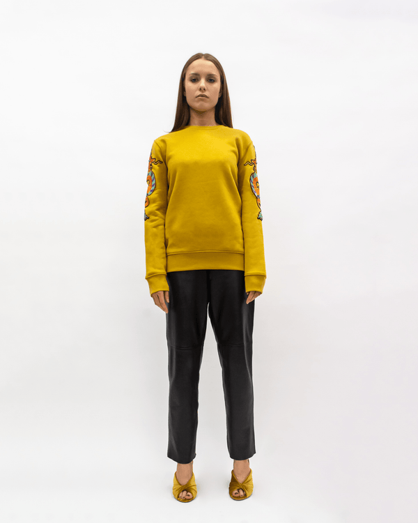 Ragyard Evergreen - Ochre Dragon Patch Sweatshirt