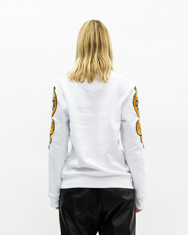 Ragyard Evergreen - White Dragon Patch Sweatshirt