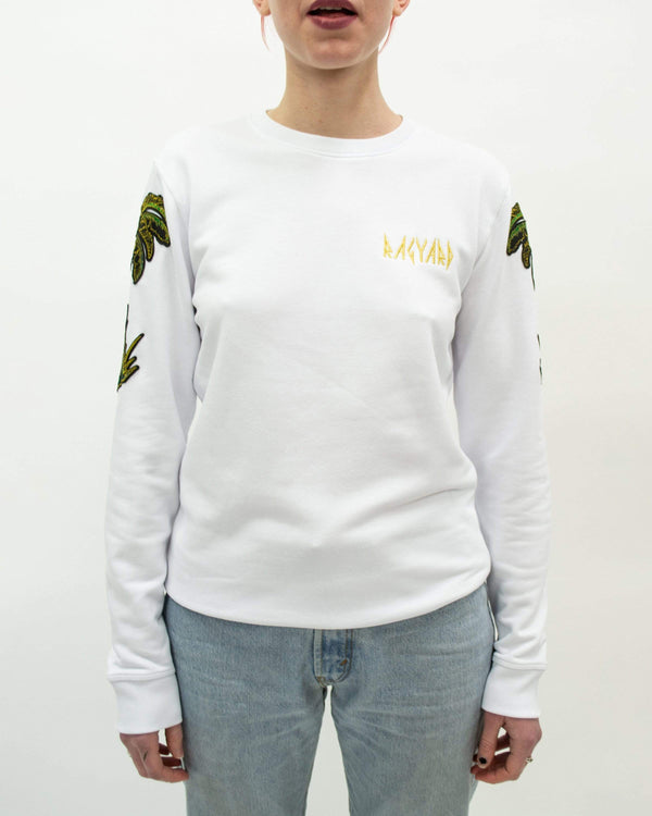 Ragyard Palm Tree Sweatshirt White