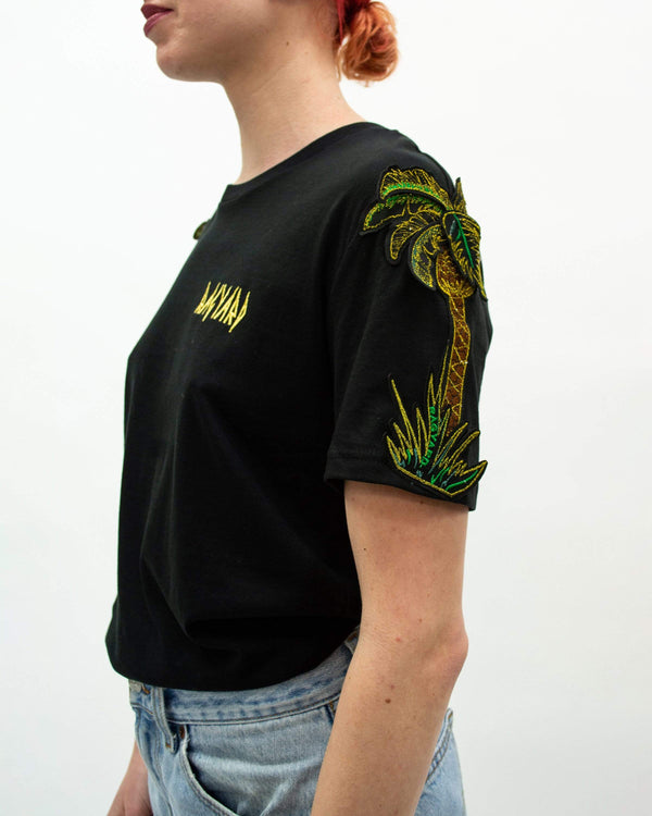 ragyard Palm Tree T-shirt Black
