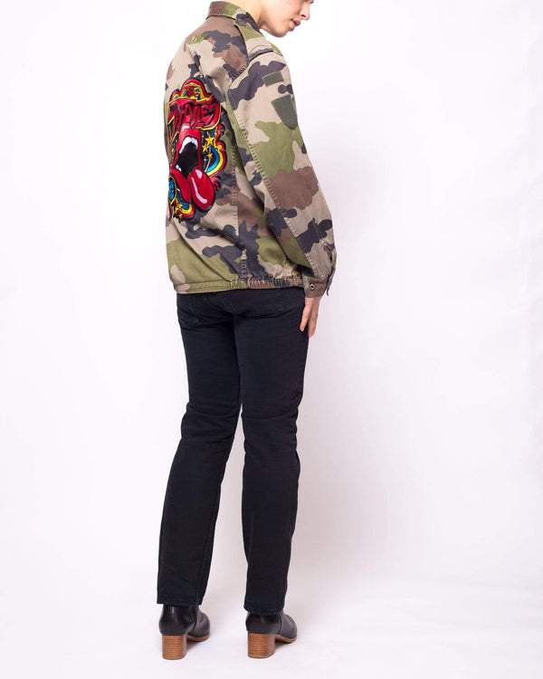 Ragyard Rework Vintage Stones Camo Military Jacket