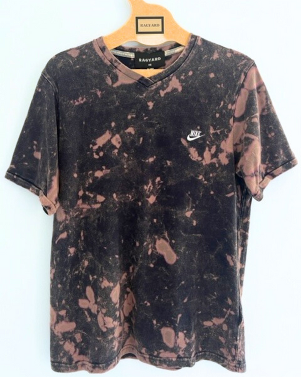 ragyard Vintage NIKE Bleach V Neck sports T-shirt