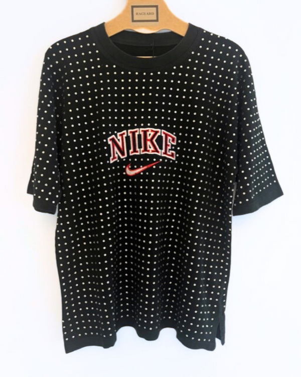 ragyard Vintage Black NIKE T-shirt with all over diamante studs