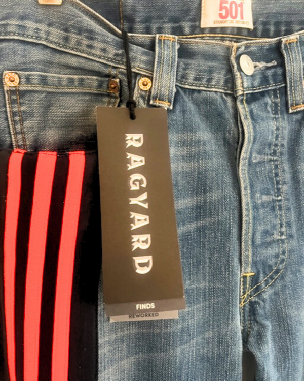 Ragyard Vintage LEVIS 501 Jeans With Vintage Sportswear Panelling