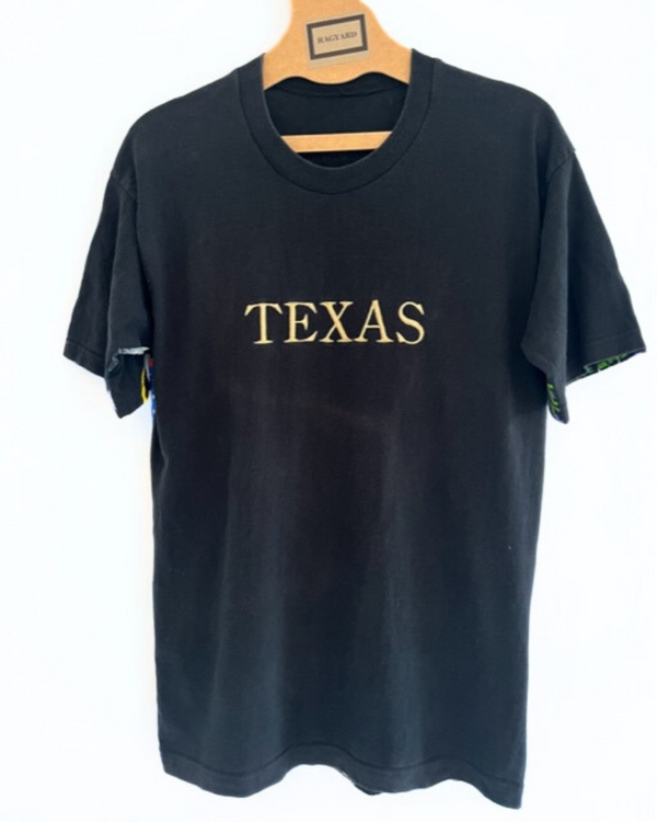 Ragyard Vintage TEXAS T-shirt With Patchwork Band Tee Back
