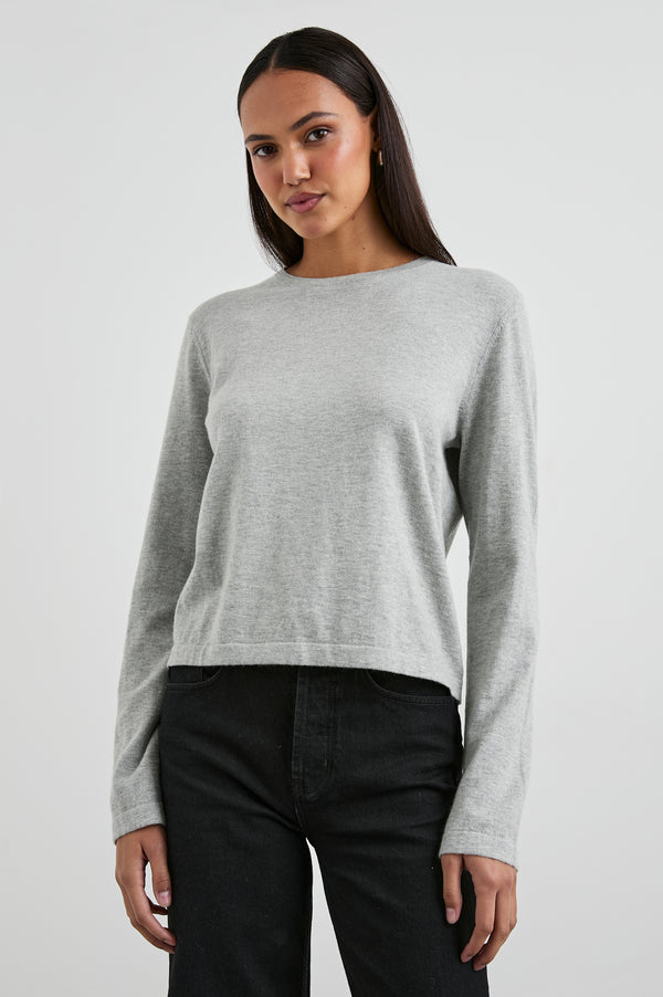 Rails Cotton Cashmere Long Sleeve T-shirt Heather Grey
