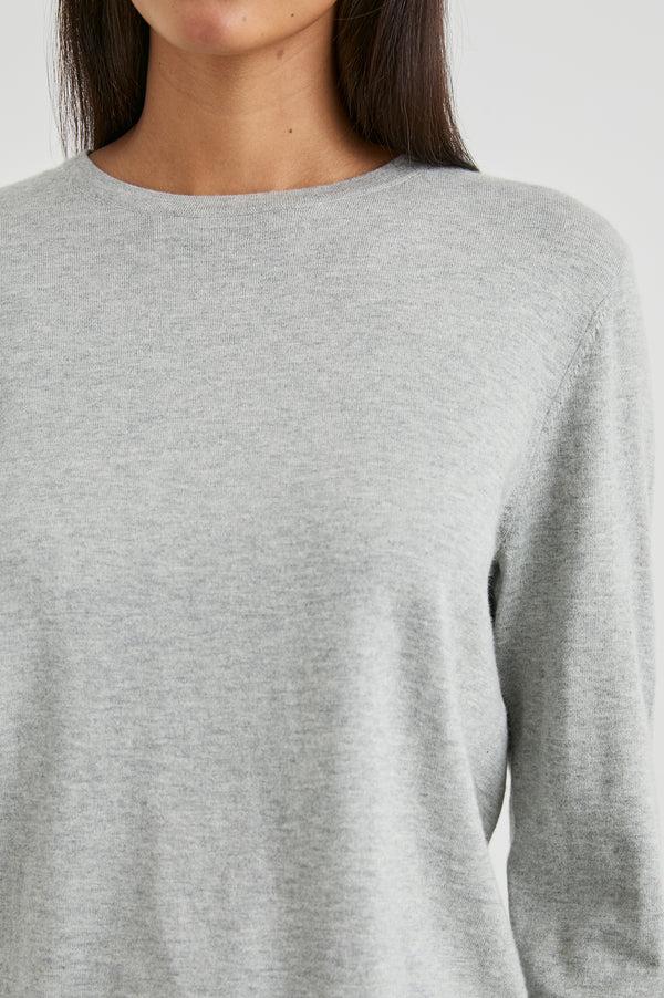 rails Cotton cashmere long sleeve t-shirt Heather Grey