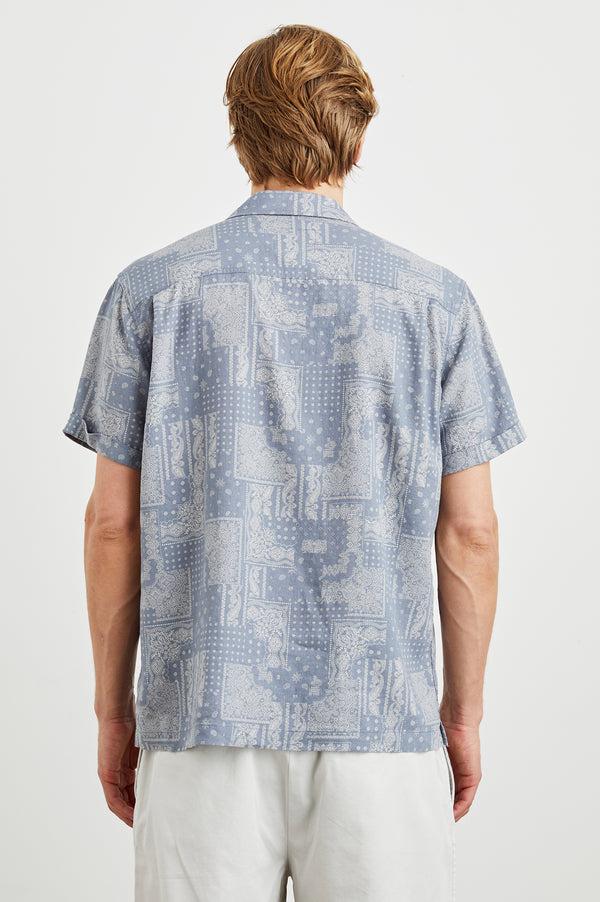 Rails Ace Shirt Patchwork Bandana Slate