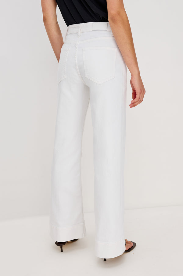 Rails Alamitos Flared Trouser Salt White