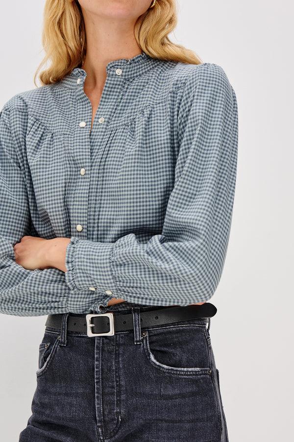 rails Alanna shirt Stone Blue Check