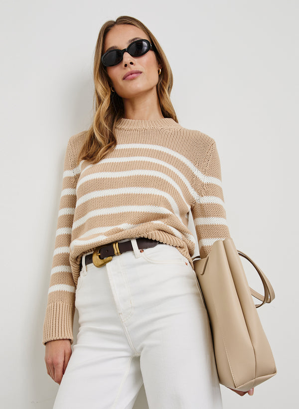 Rails Alise Sweater Ivory Birch Stripe