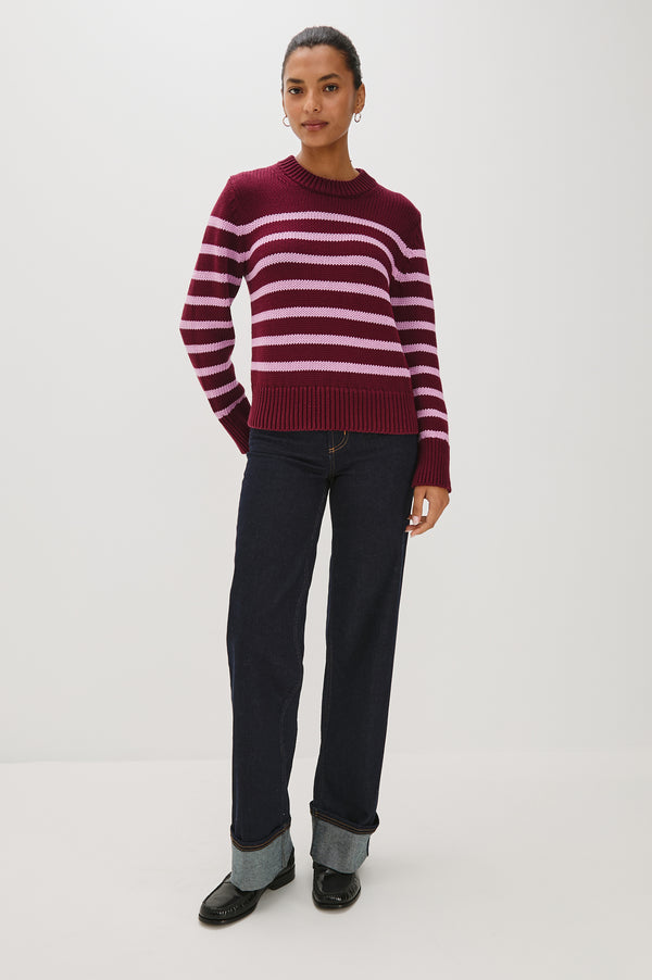 Rails Alise Sweater Mulberry Stripe