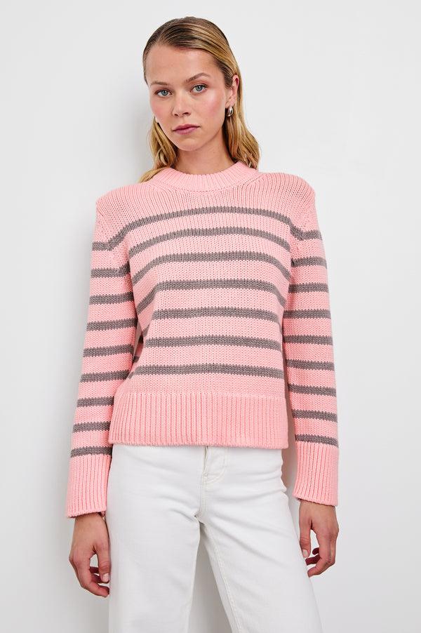 Rails Alise Sweater Pink Heather Stripe