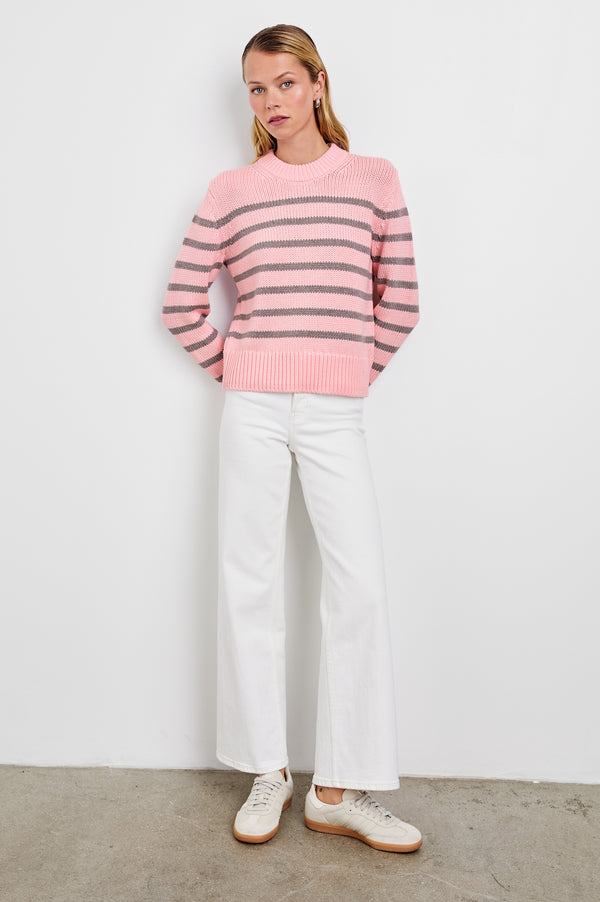 Rails Alise Sweater Pink Heather Stripe