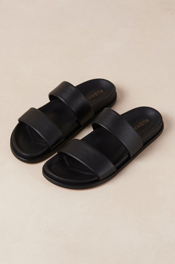 Rails Alohas Calypso Sandal Black Leather