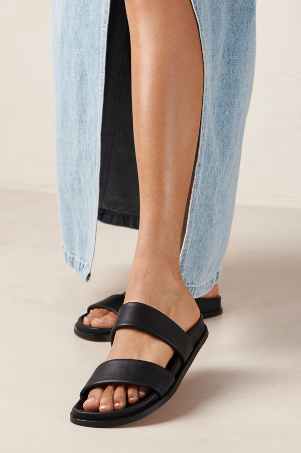 rails Alohas calypso sandal Black Leather