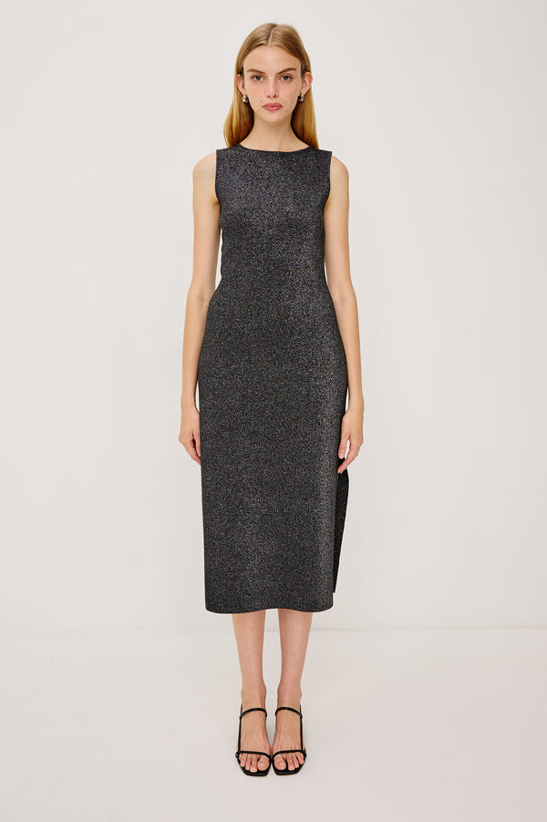 Rails Alora Dress Gunmetal Lurex