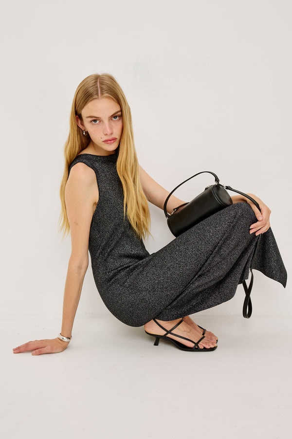 Rails Alora Dress Gunmetal Lurex