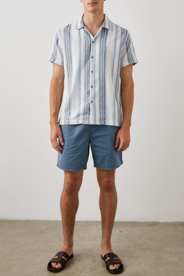 Rails Amalfi Shirt Halo Coastal Blue Stripe