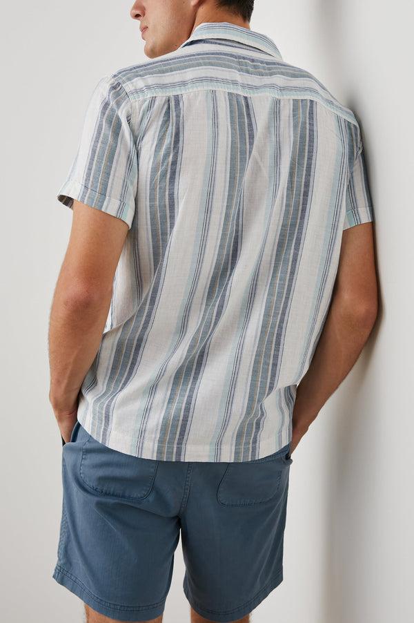 Rails Amalfi Shirt Halo Coastal Blue Stripe