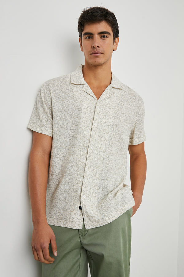 Rails Amalfi Shirt Painted Tile Khaki