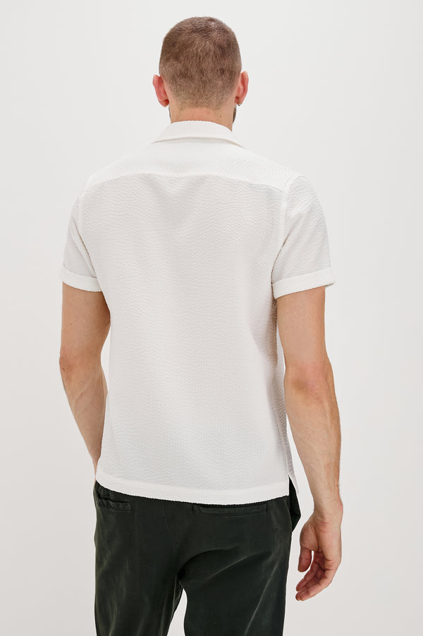 Rails Amalfi Shirt White Seersucker