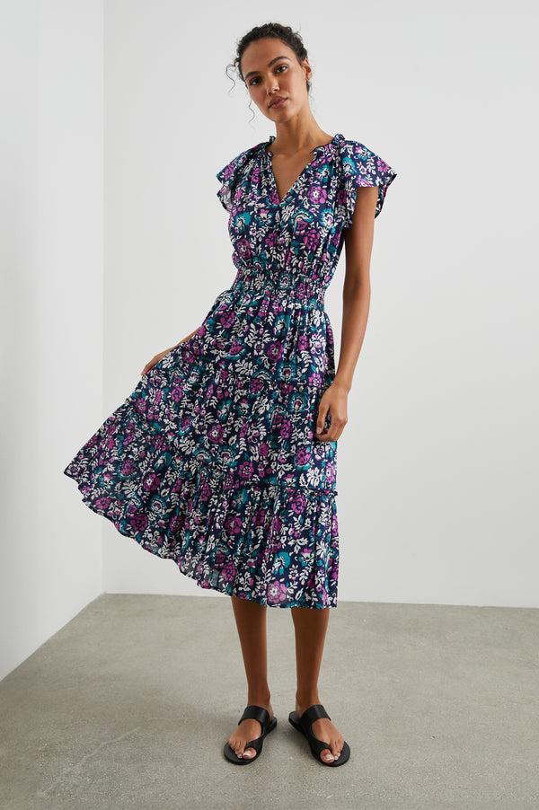 Rails Amellia Dress Woodblock Floral