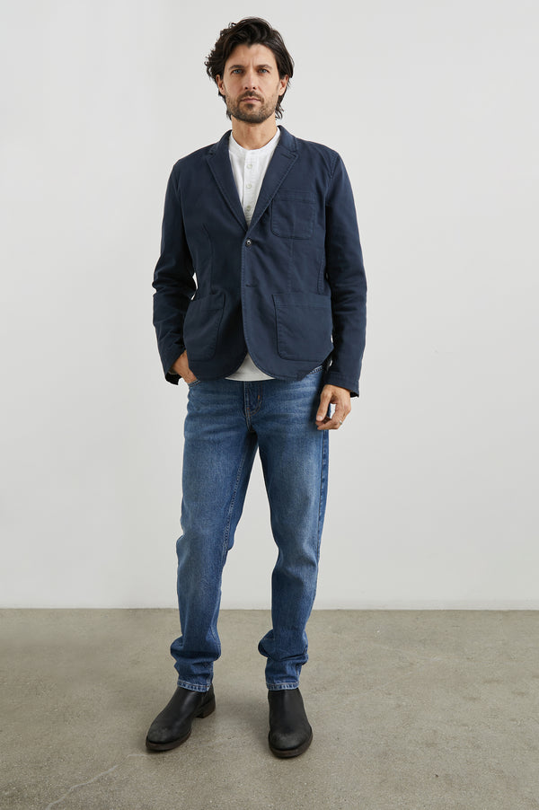 Rails Andre Blazer Rugged Navy Twill