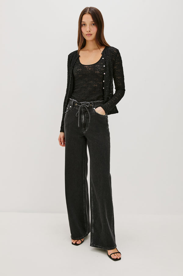Rails Angeleno Wide Leg Ash Black