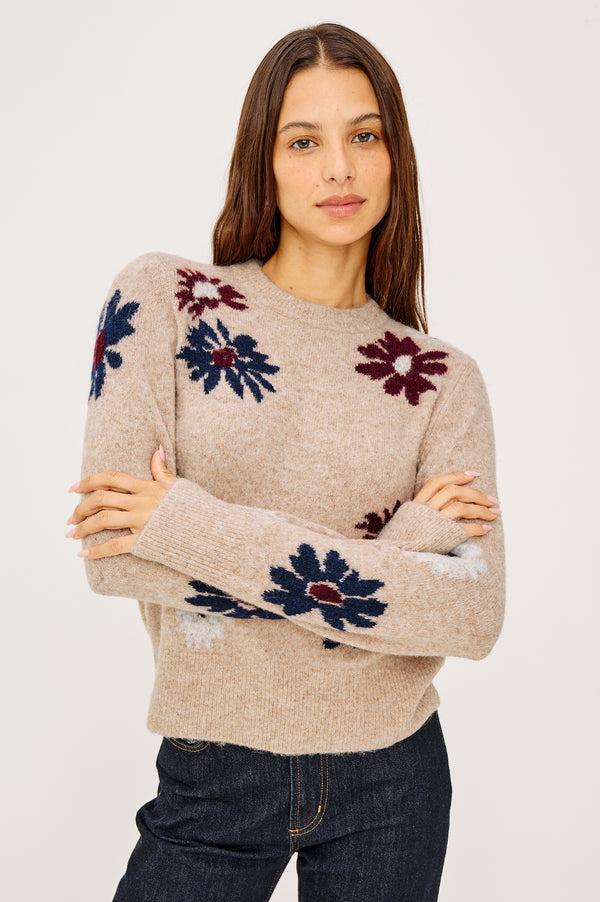 rails Anise Sweater Oat Daisies