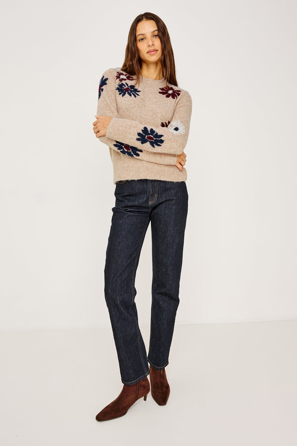 rails Anise Sweater Oat Daisies