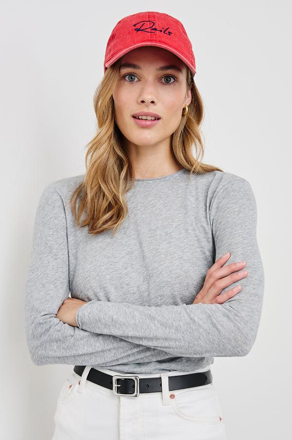 Rails Anniversary Baseball Cap Washed Red