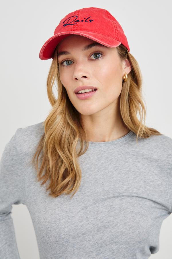 Rails Anniversary Baseball Cap Washed Red