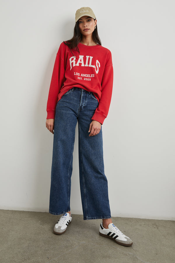 Rails Anniversary Sweatshirt Washed Red